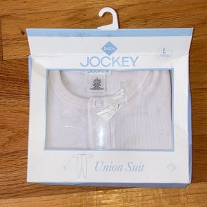 Baby’s NWT union suit. Jockey.